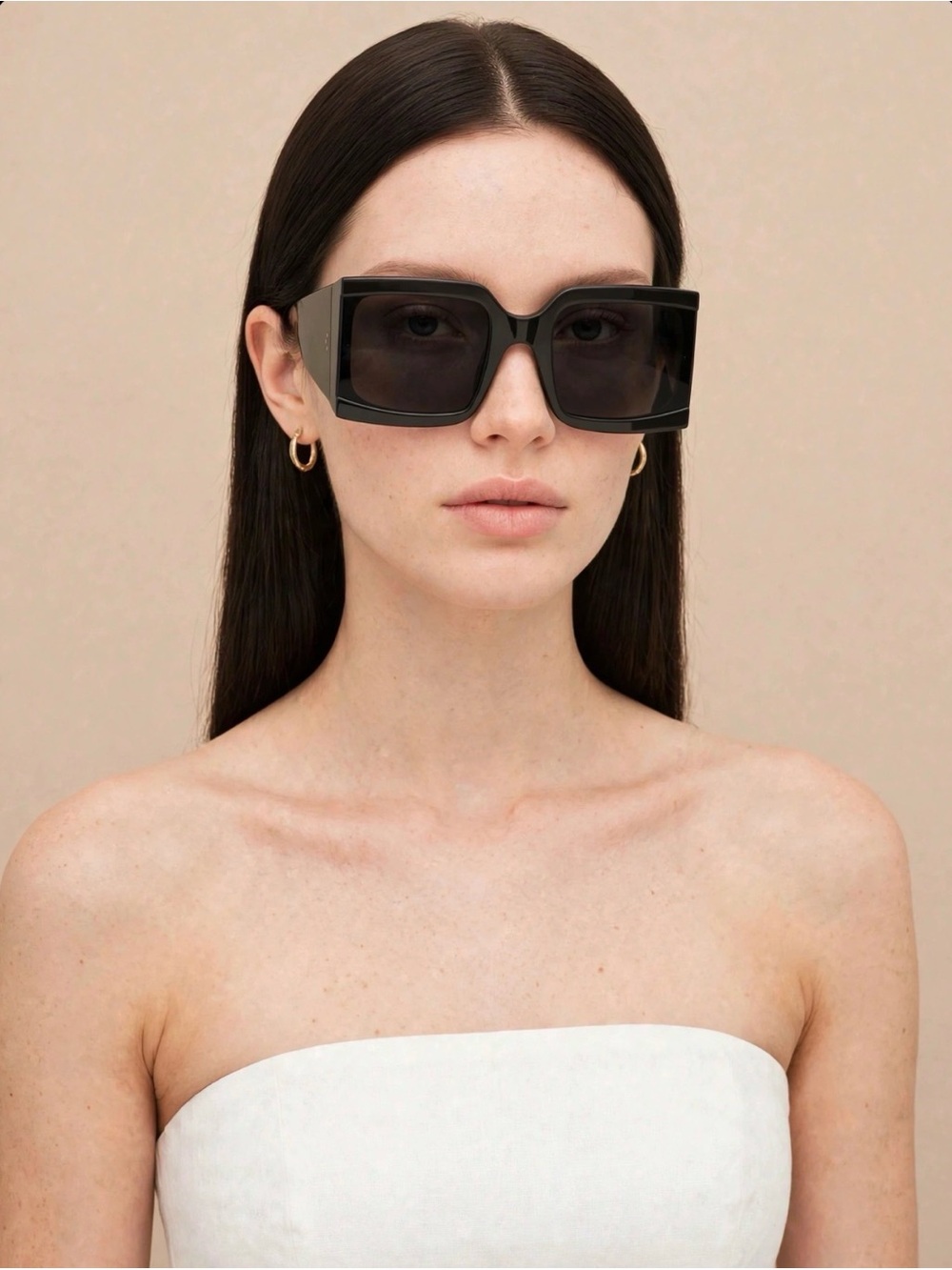 Celine Black Oversized Square Sunglasses
